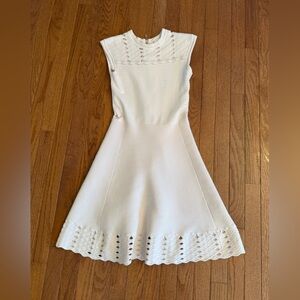 Ted Baker Blush Ivory Knit Fit-and-Flare Dress size US 4 british 1